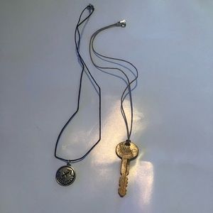 Sagittarius necklace and key necklace